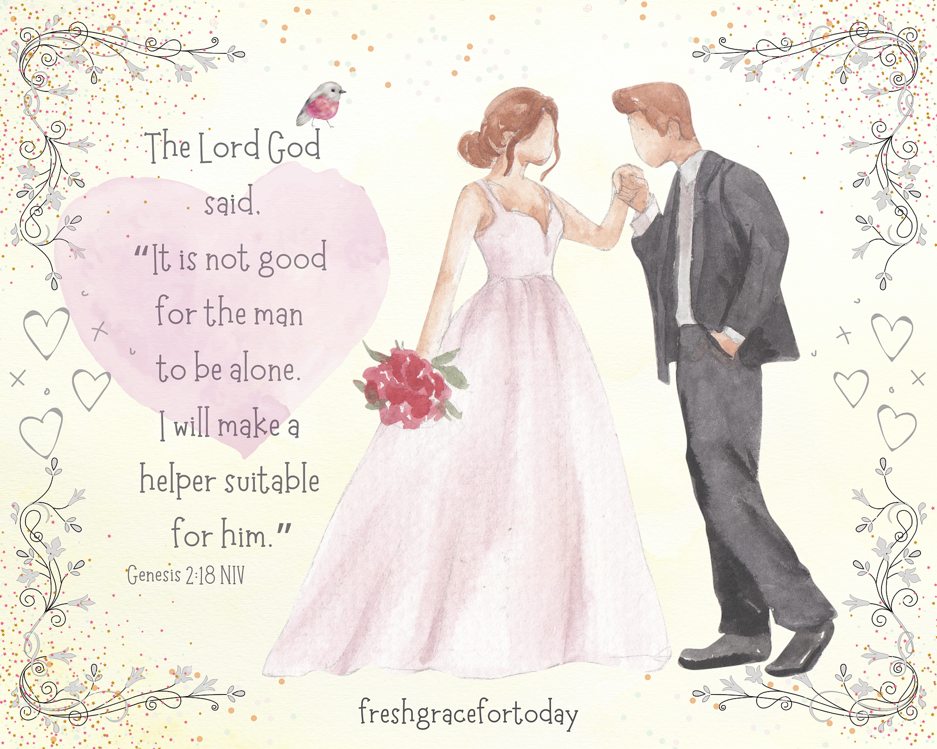 21 Bible Verses for Love and Marriage with Printable Watercolor Toned